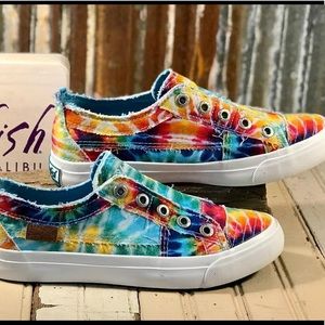 Blowfish Tie Dye Slip On Sneakers Size 11